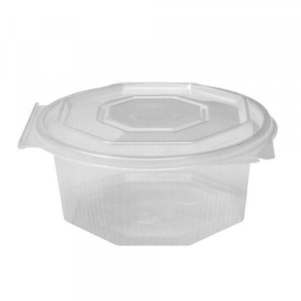 50 Stk. Haushaltsboxen Salatschalen Achteckbecher 375 ml